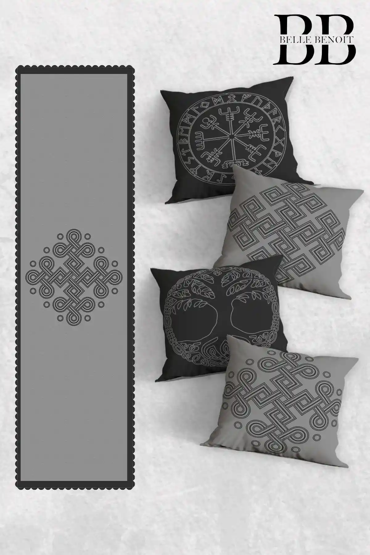 Siyah Gri Kırlent Kılıfı ile Modern ve Şık Ev Dekorasyonu İçin İpuçları