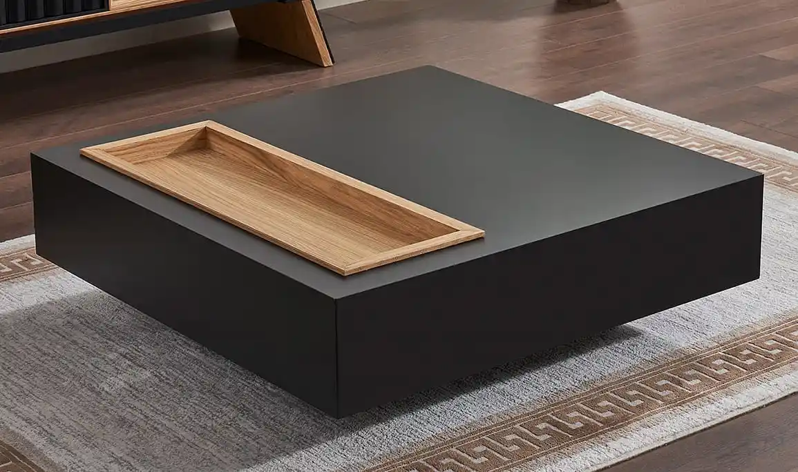 Siyah Orta Sehpa Modelleri ile Modern ve Şık Dekorasyon Çözümleri