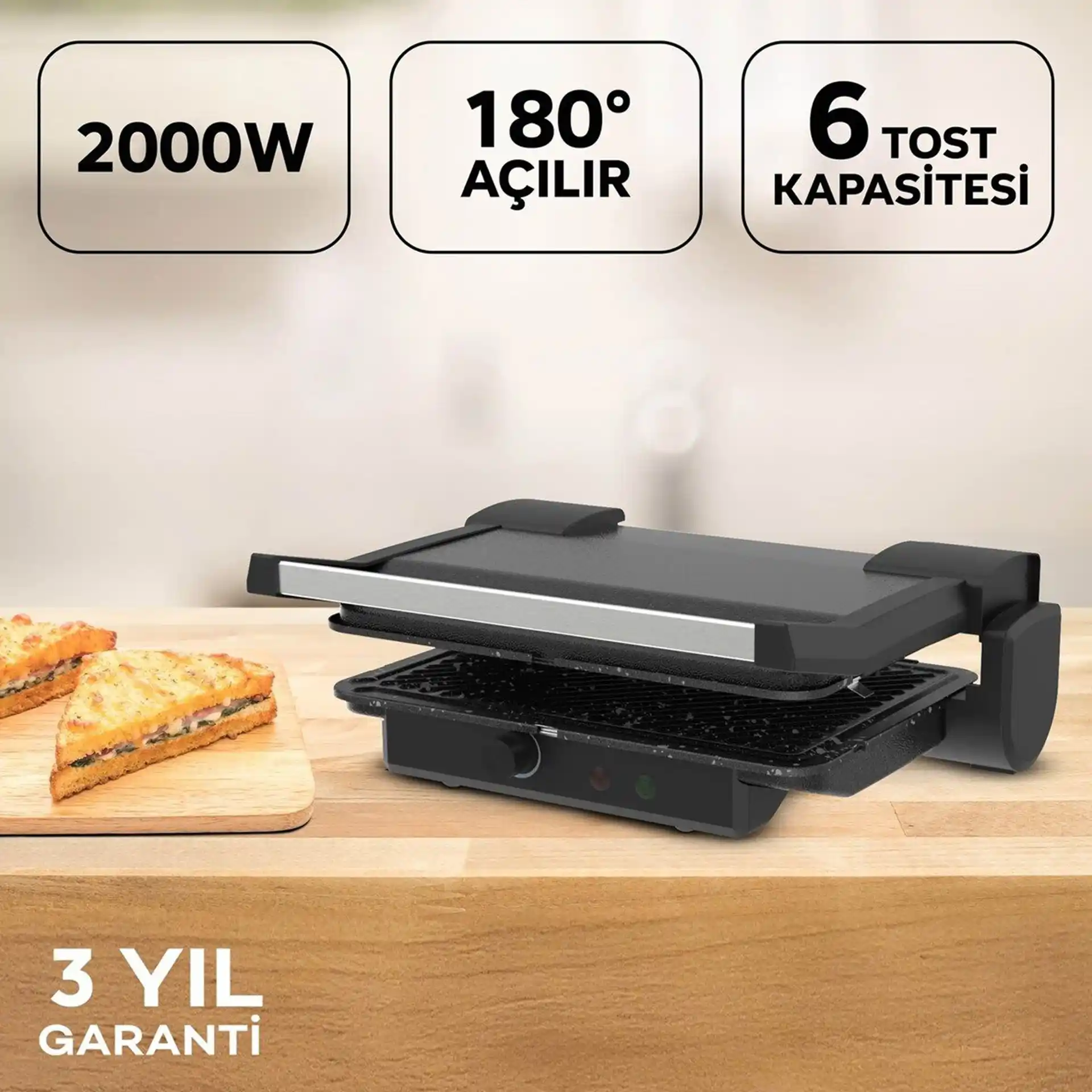 Siyah Tost Makinesi ile Modern ve Şık Mutfak Dekorasyonu İpuçları ve Trendler