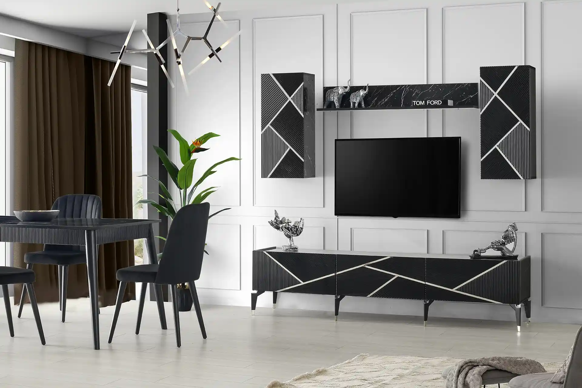 Siyah Ünite ile Modern ve Şık Dekorasyon Fikirleri ve Kullanım Alanları