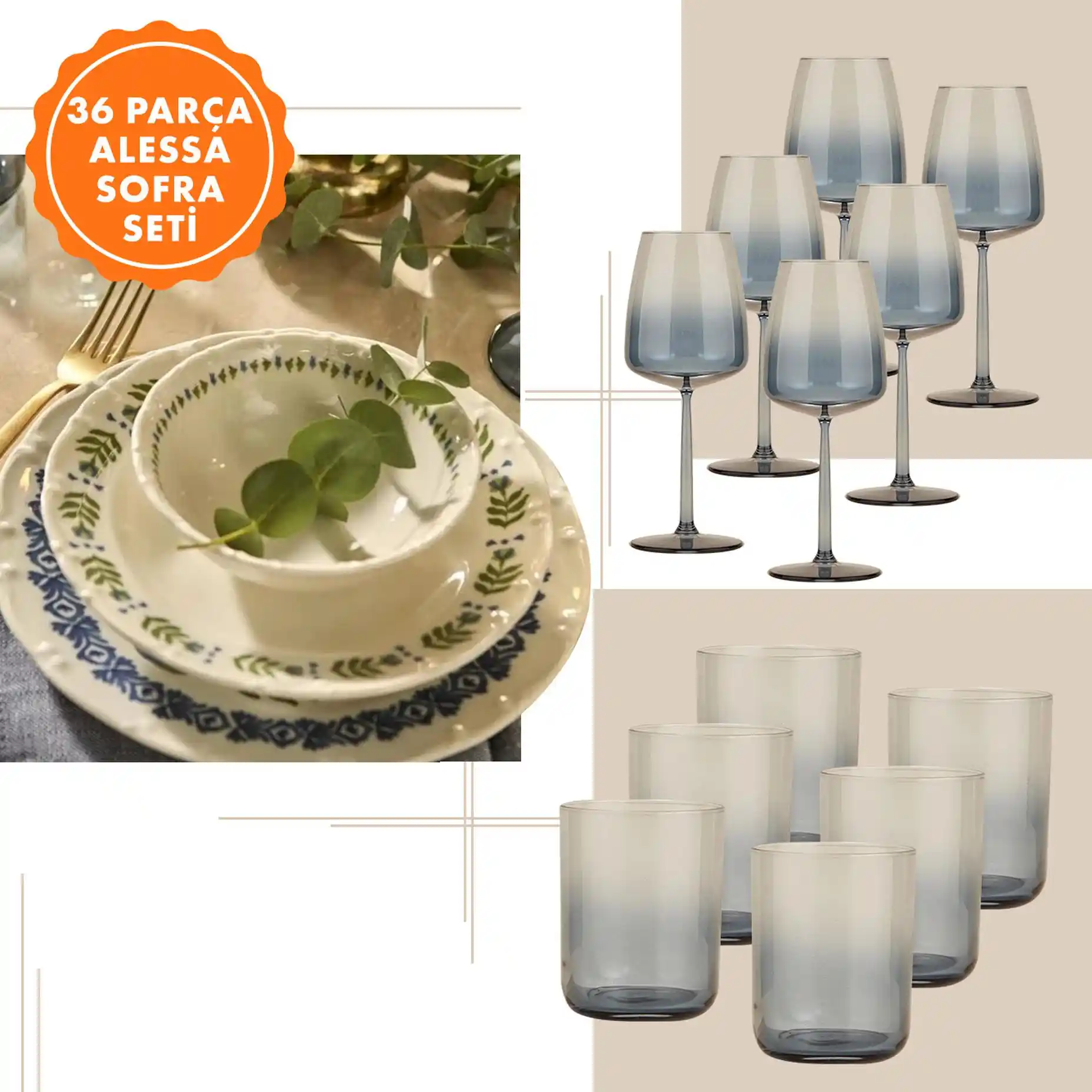 Sofra Bardak Setleri ile Dekorasyonda Zarif ve Şık Dokunuşlar