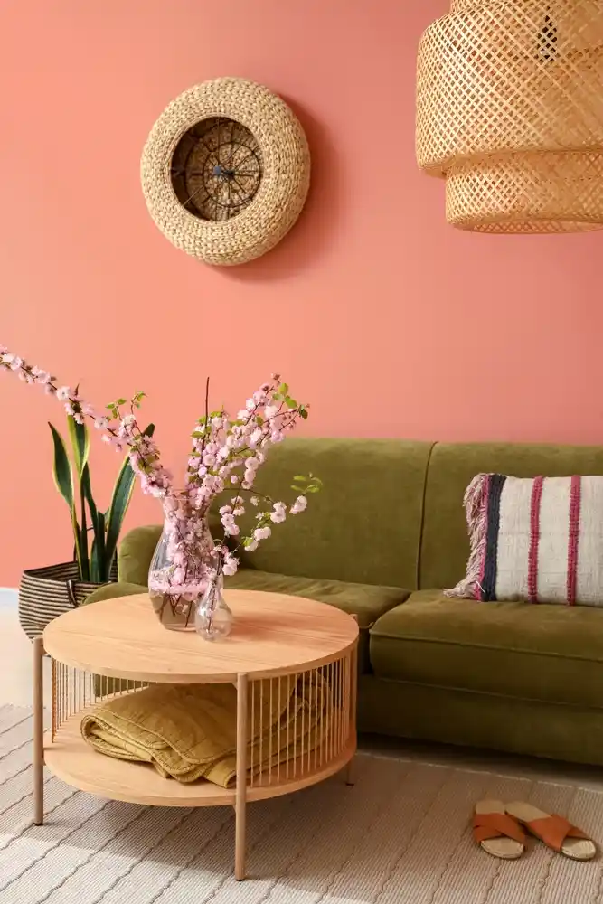 Somon Duvar Rengiyle Modern ve Şık Dekorasyon İpuçları ve Kombinasyonlar