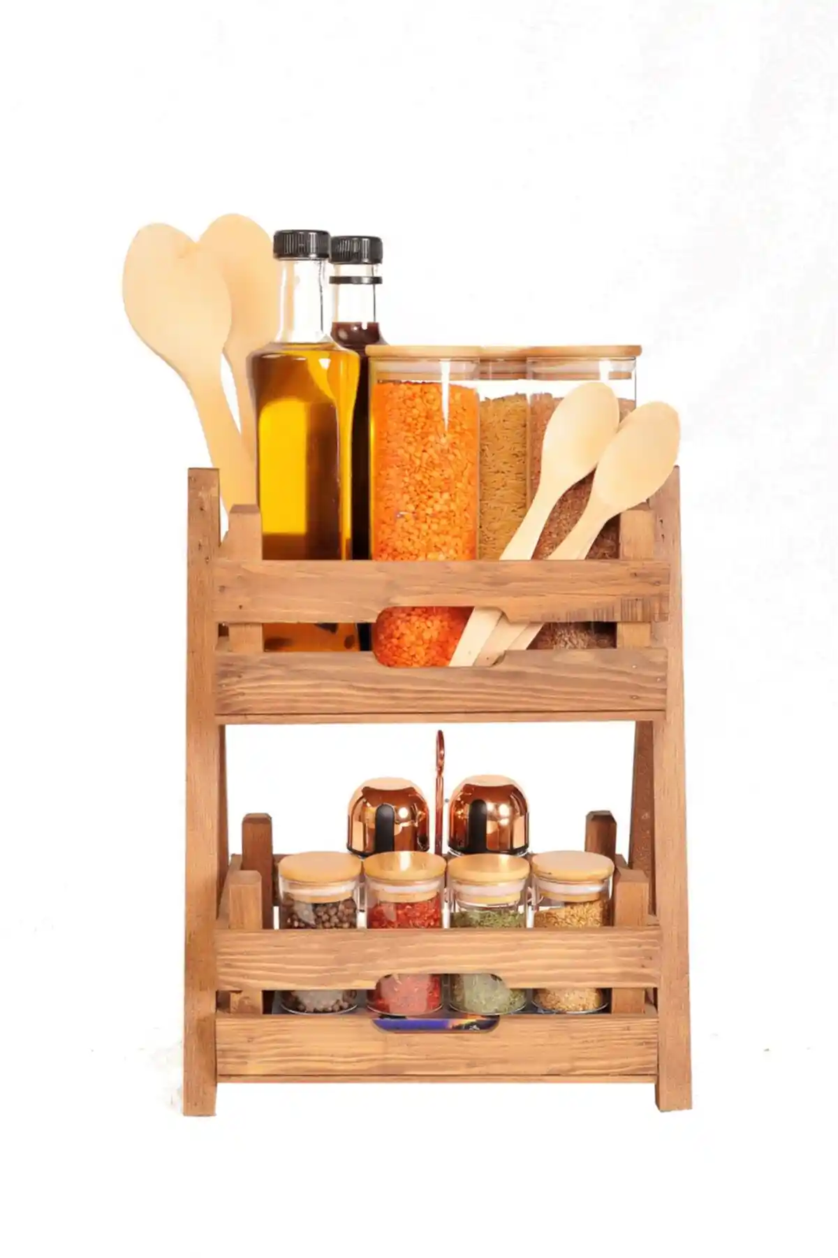 Tahta Baharatlık Standlarıyla Dekorasyonda Doğal ve Şık Çözümler