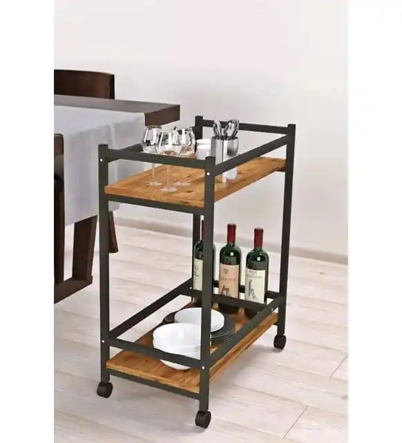 Tekerlekli Servis Sehpası Dekorasyonda İşlevsellik ve Estetiğin Birleşimi