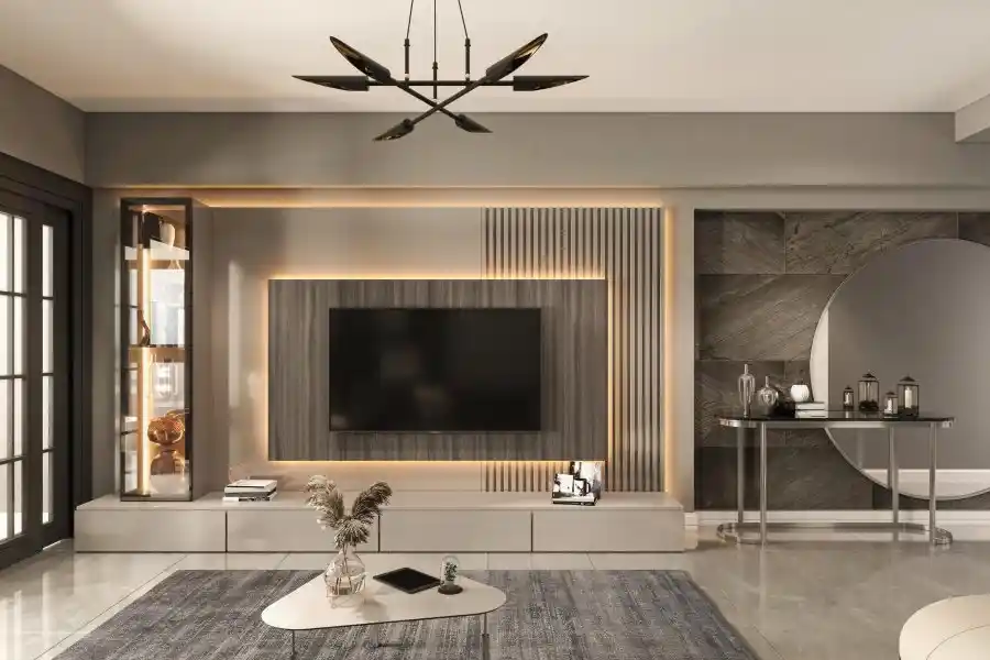 Televizyon Ünitesi Dekorasyonları: Modern ve Şık Çözümlerle Oturma Odası Tasarımı