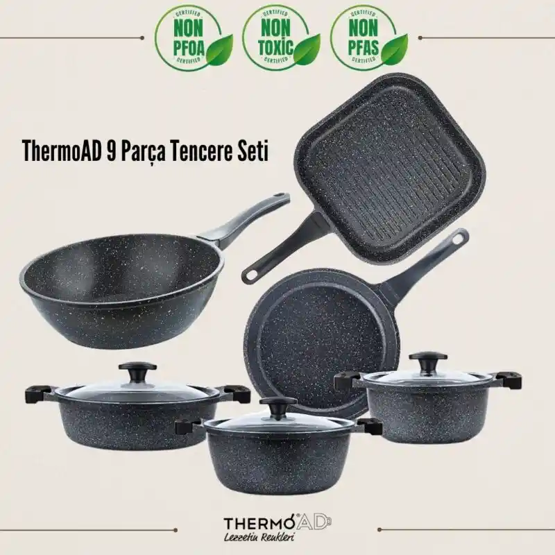 Thermoad Graneu Tencere Seti ile Mutfakta Şıklık ve Fonksiyonellik Uyumunu Yakalayın