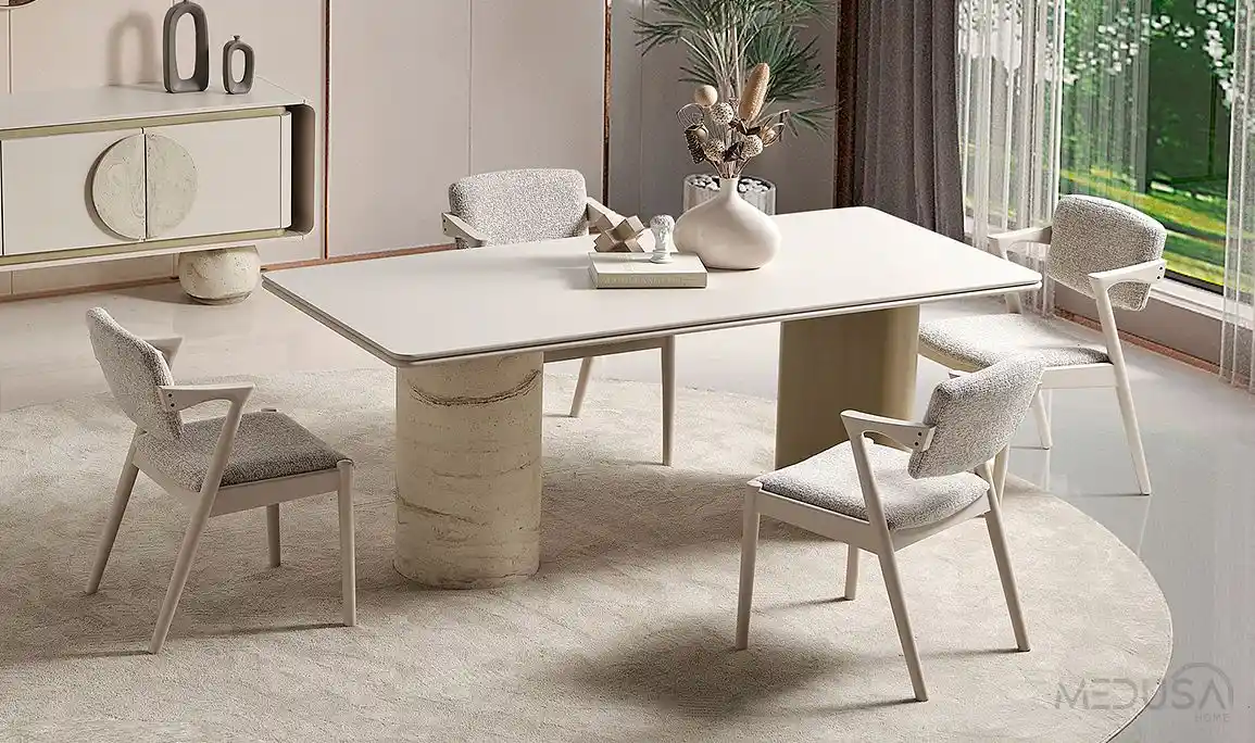 Traverten Yemek Masası Seçenekleri ve Dekorasyon İpuçları İçin Kapsamlı Rehber