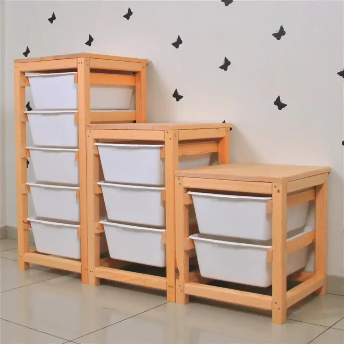 Trofast oyuncak dolabı ile çocuk odasında şık ve fonksiyonel düzen çözümleri