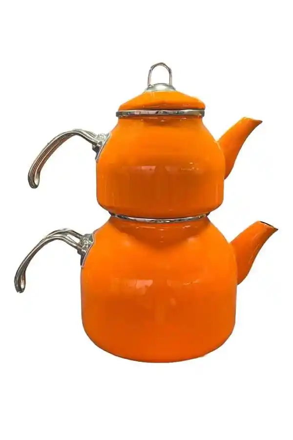 Turuncu Emaye Çaydanlık ile Dekorasyonunuza Renk Katmanın Yolları ve İpuçları