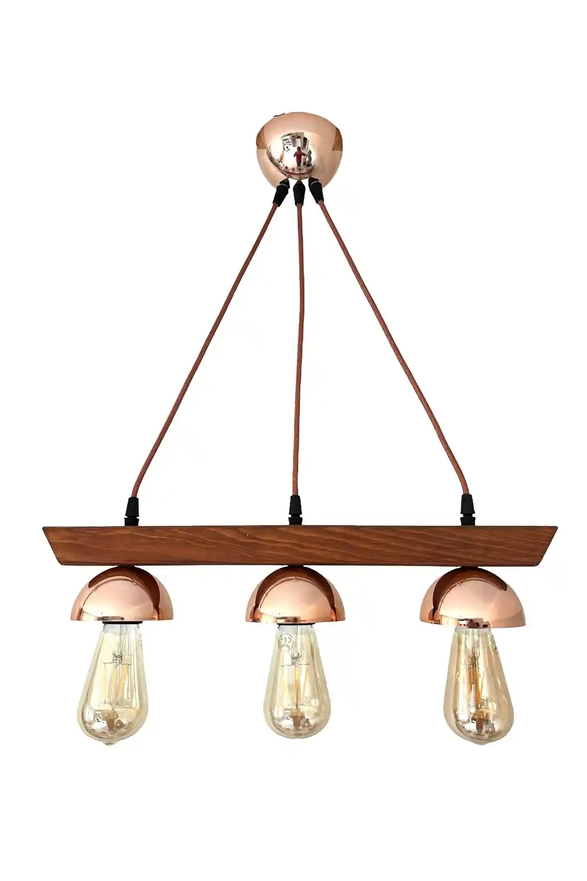 Üçlü Ahşap Avize ile Dekorasyonunuzu Yenileyin Modern ve Rustik Tarzlara Uygun Seçenekler