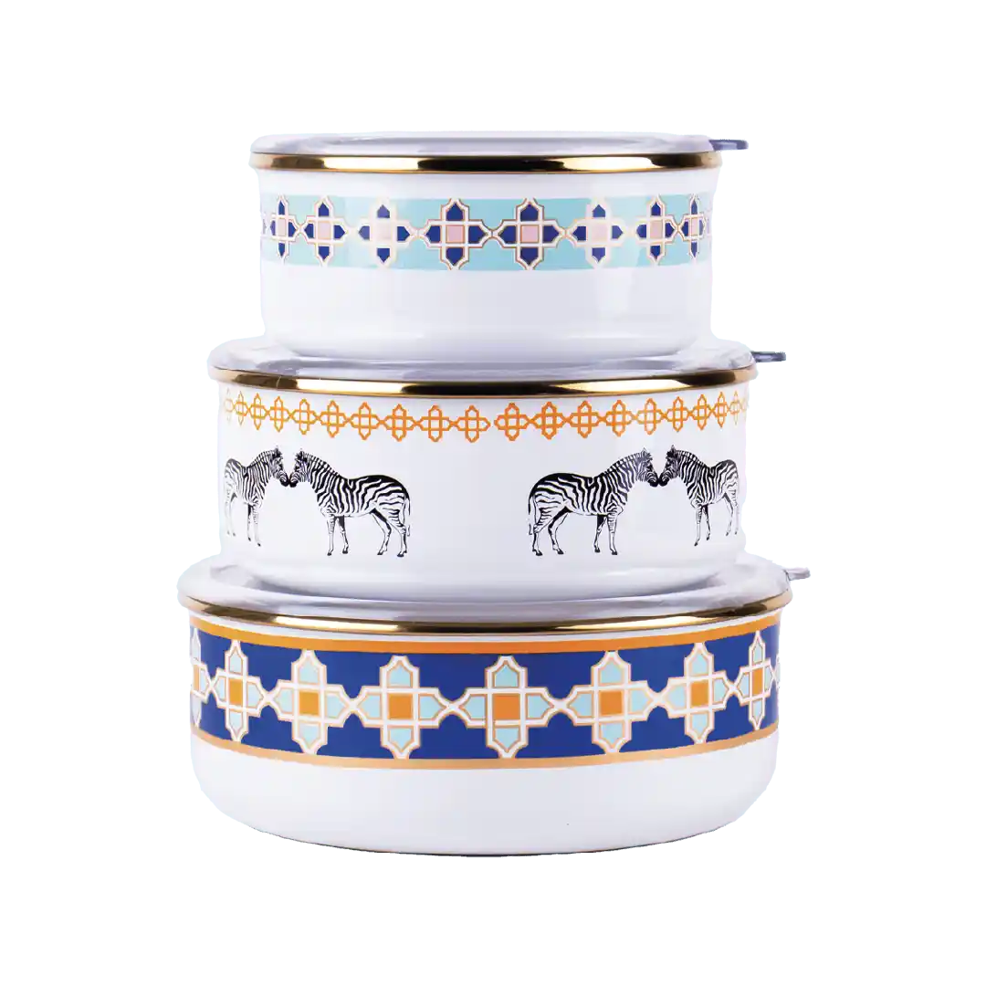 Üçlü Emaye Saklama Kabı Setleri ile Mutfakta Hem Şıklık Hem Fonksiyonellik