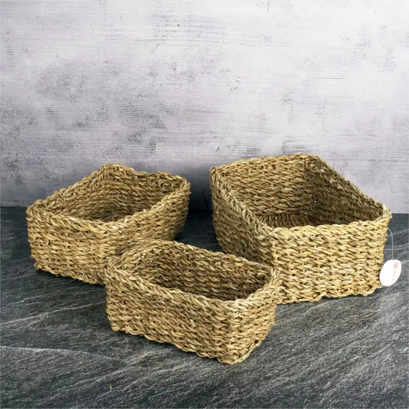 Üçlü Hasır Sepetlerle Dekorasyonunuzu Doğal ve Şık Bir Şekilde Geliştirin