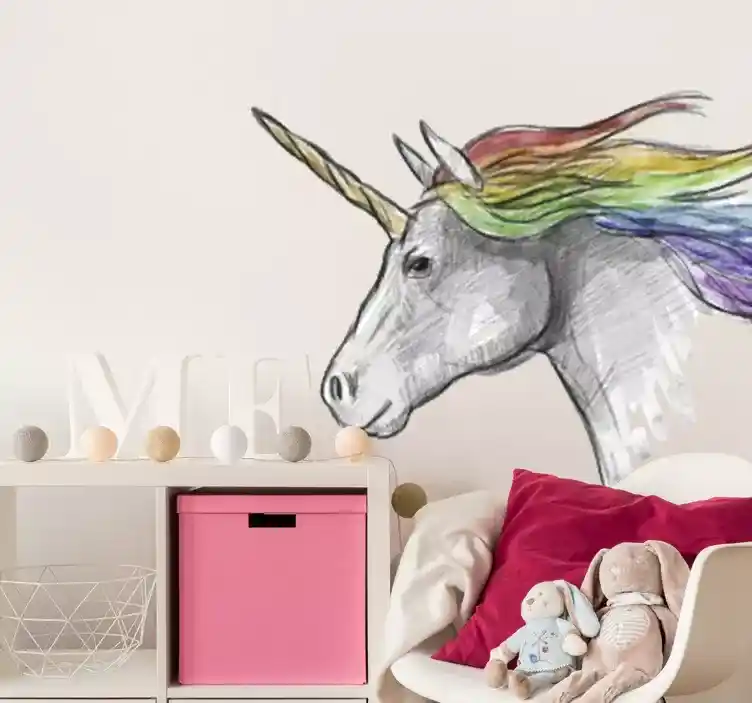 Unicorn Duvar Stickerlarıyla Odalarınıza Masalsı ve Renkli Bir Dokunuş Katın