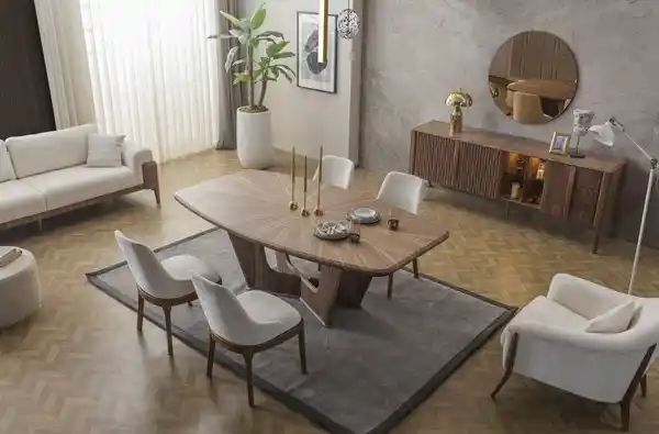 Valencia Yemek Odası Takımı: Modern Tasarım ve Dayanıklılık Özellikleri
