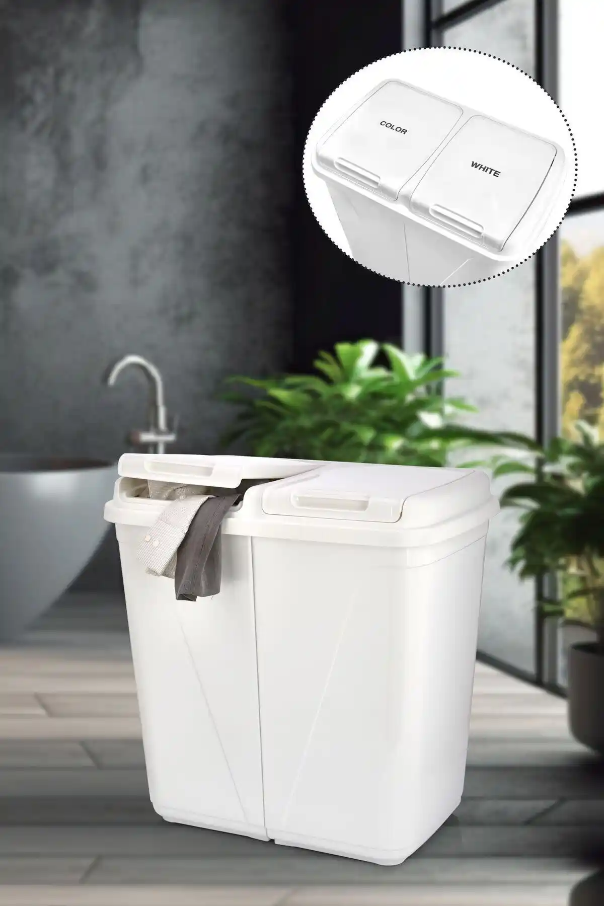 Violet Renkli Çamaşır Sepetleri ile Dekorasyonunuza Şıklık Katın ve Fonksiyonelliği Artırın