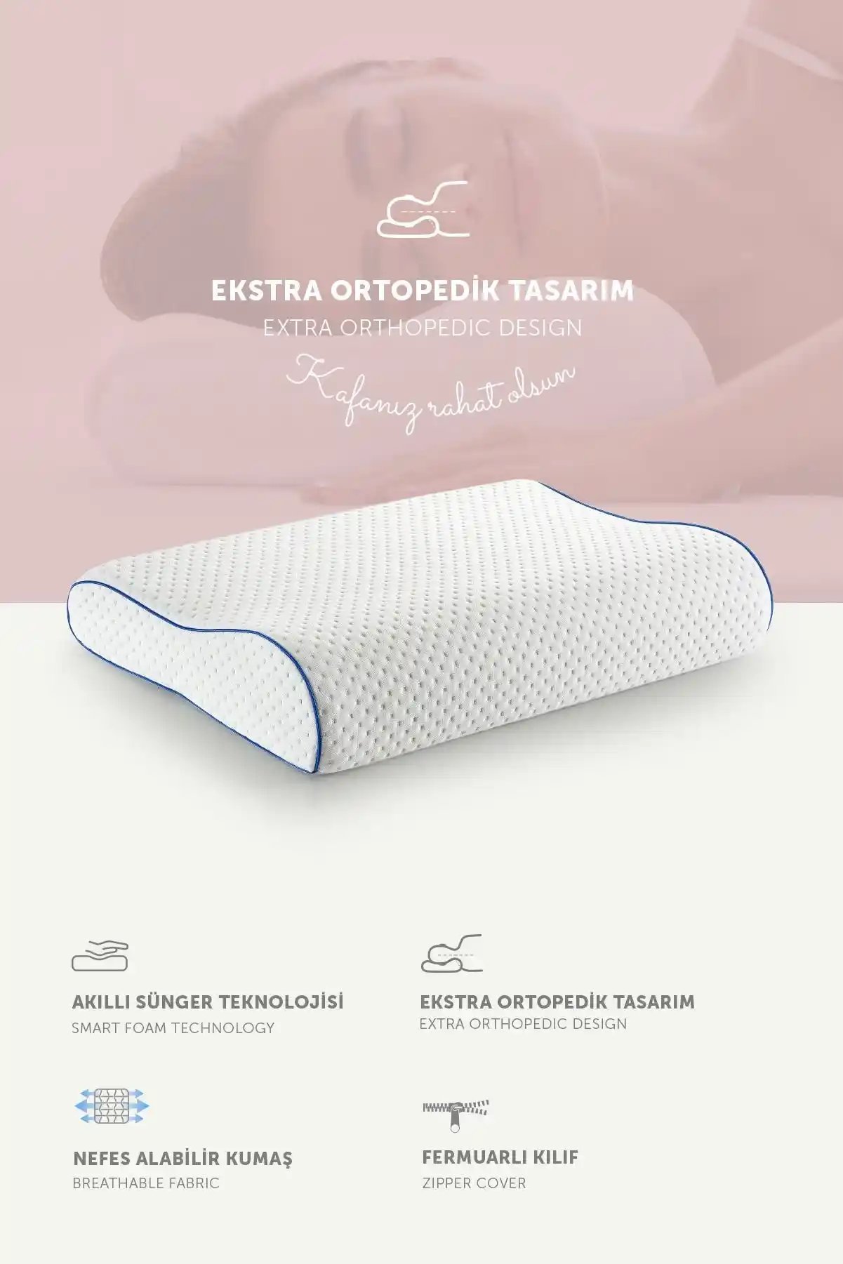 Visco Boyun Destekli Yastık ile Dekorasyon ve Konforun Mükemmel Buluşması