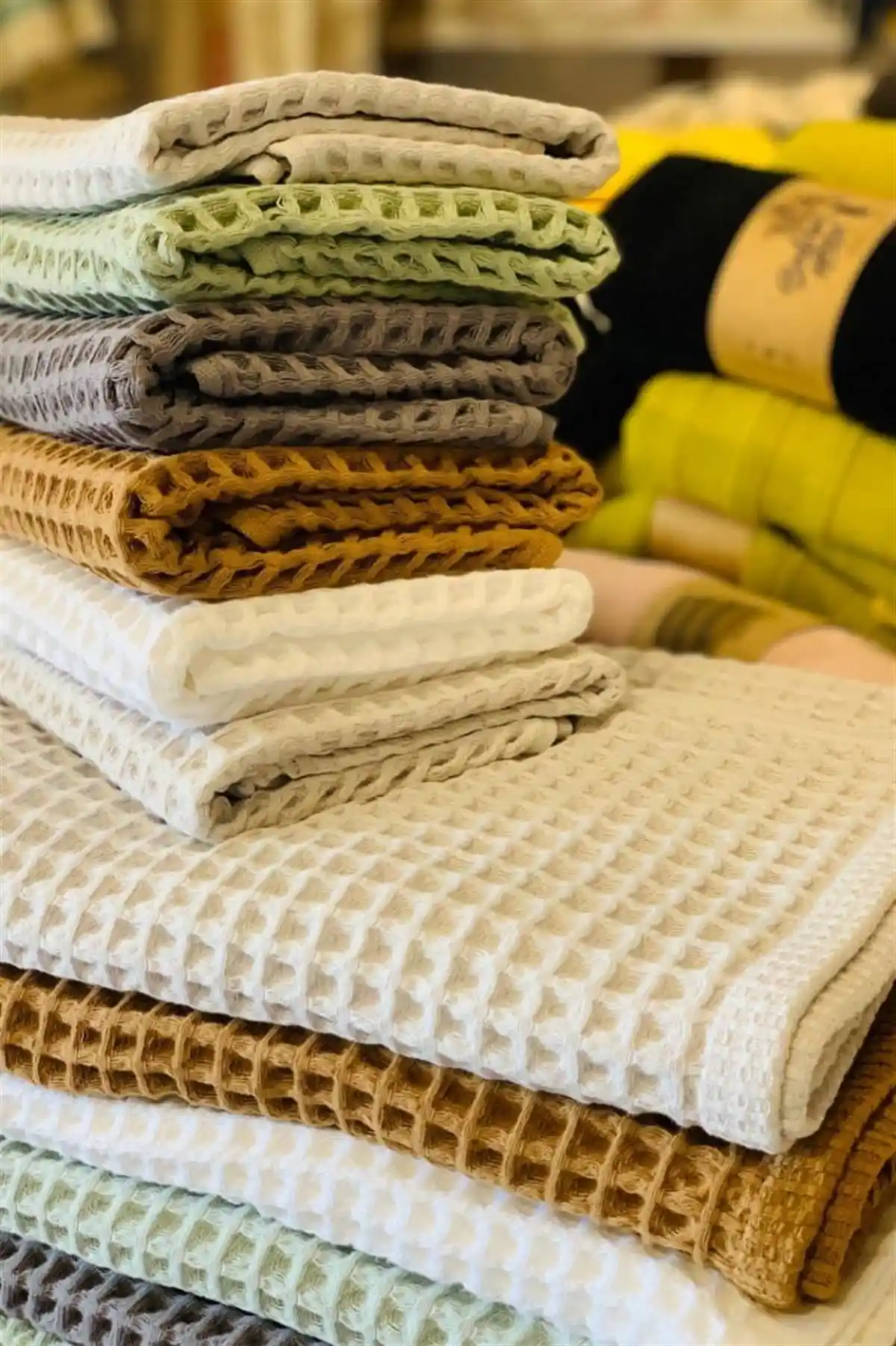 Waffle Havlu Dekorasyonda Şıklık ve Konforun Buluşma Noktası