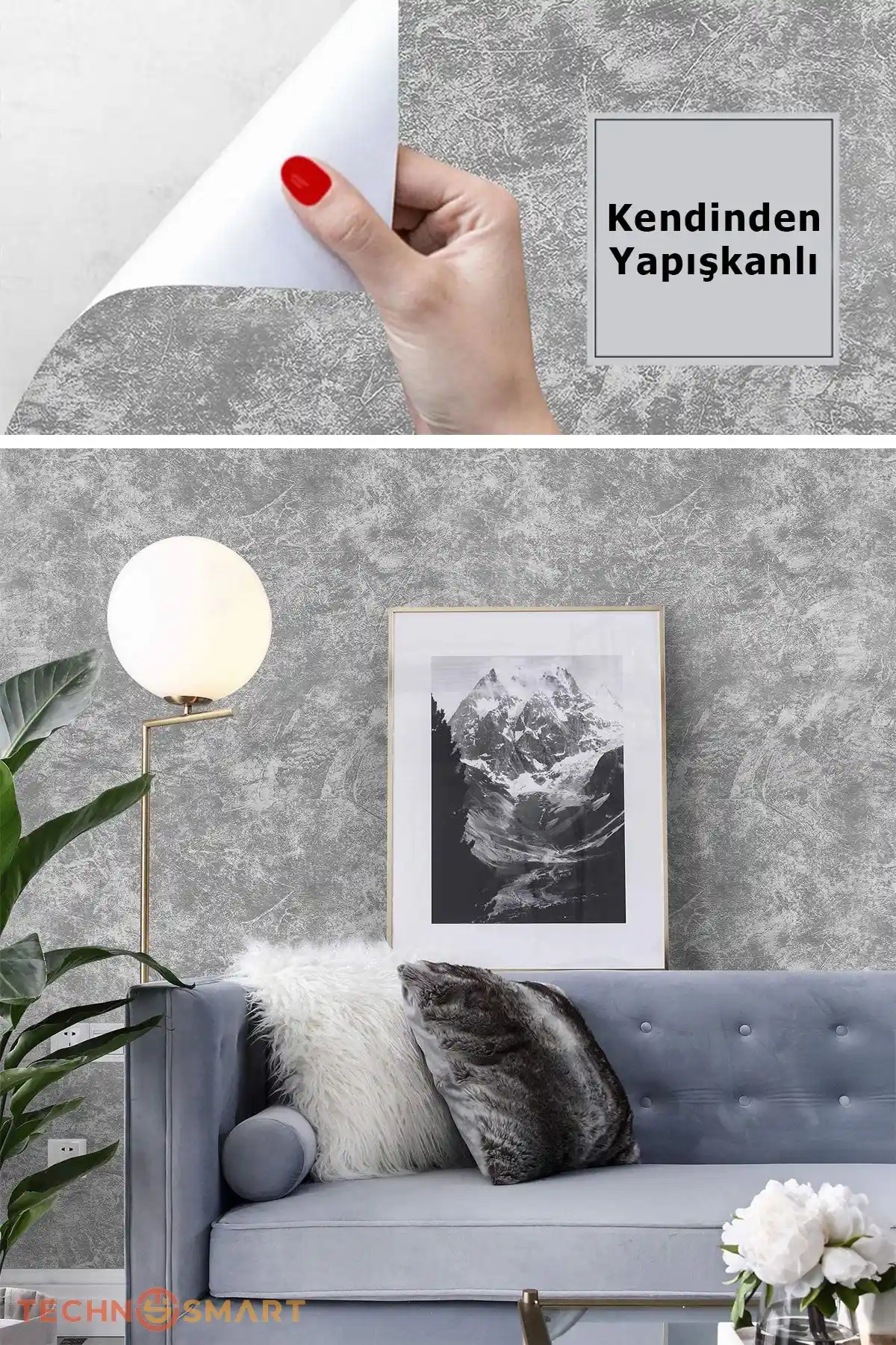 Yapışkanlı duvar kağıdıyla modern ve pratik duvar dekorasyon trendleri