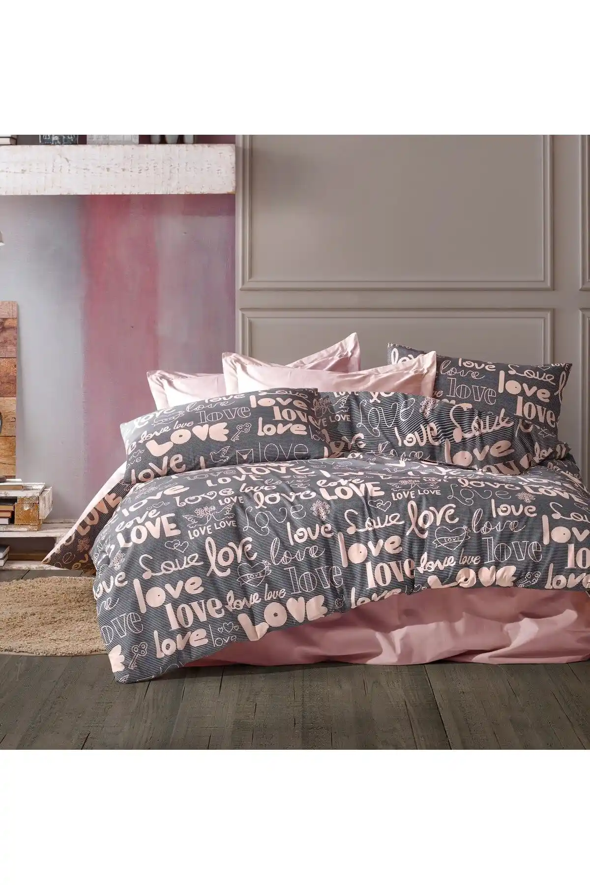 Yatak Odası Dekorasyonunu Yenilemek İçin Çift Kişilik Lastikli Çarşaf Setleri