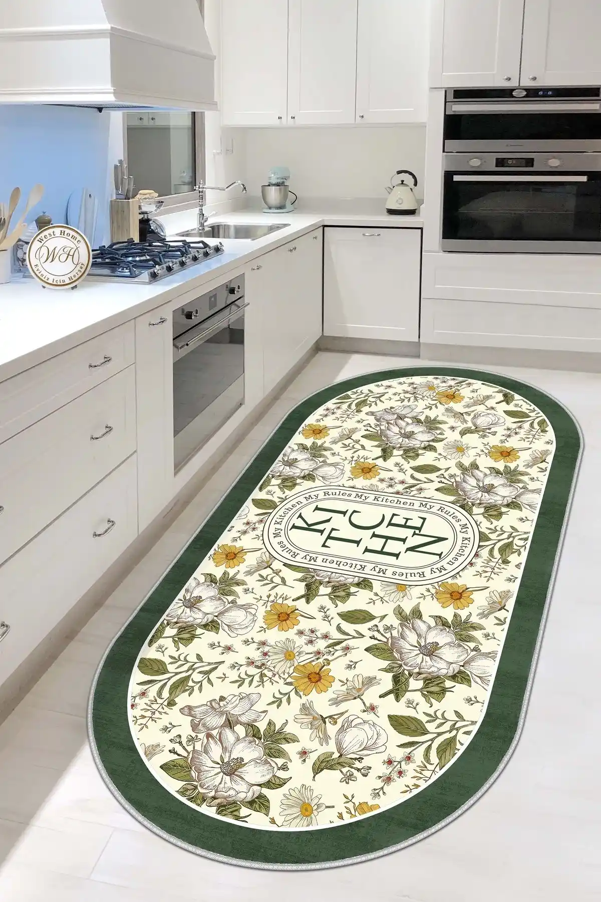 Yeşil Mutfak Halısı ile Dekorasyonda Ferah ve Doğal Bir Atmosfer Yaratın