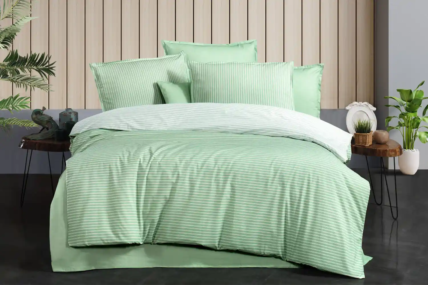 Yeşil Nevresimlerle Dekorasyonunuza Doğal ve Şık Bir Dokunuş Katın