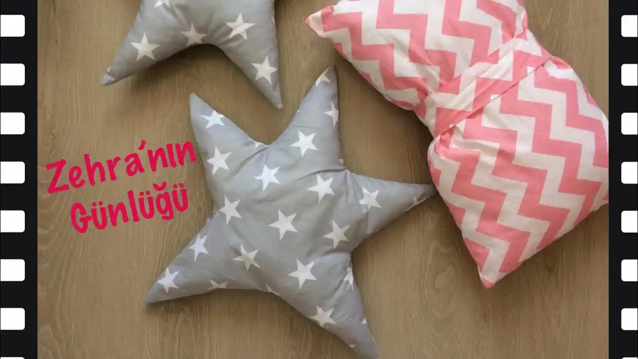 Yıl<dı>z Temalı Yastık Yapımıyla Evinize Şık ve Yaratıcı Dokunuşlar