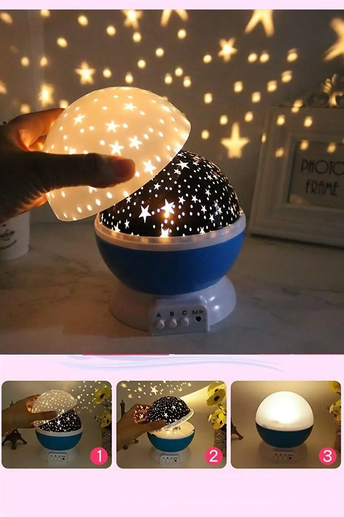 Yıldızlı Gece Lambası ile Evinizde Büyüleyici Atmosferler Yaratın