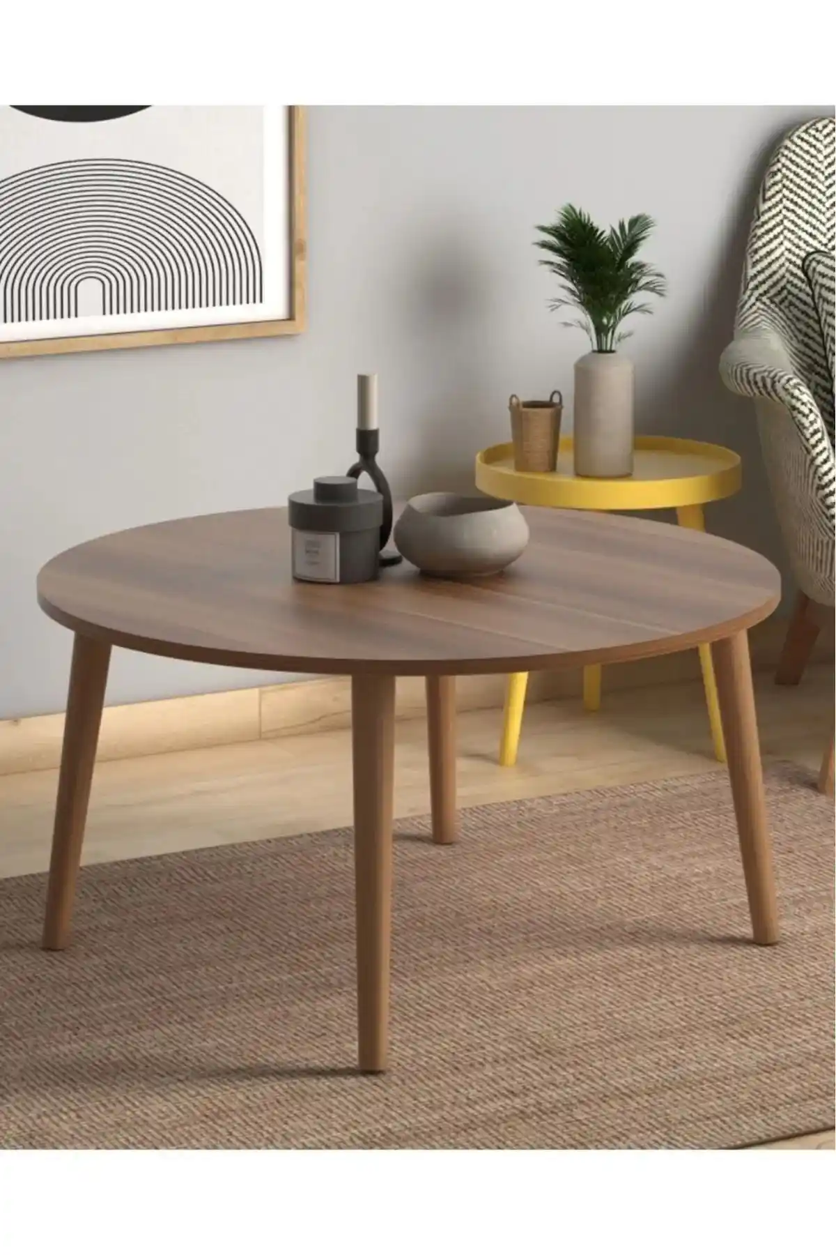 Yuvarlak Ceviz Orta Sehpa Modelleri ve Dekorasyon Uyumları Hakkında Kapsamlı Rehber