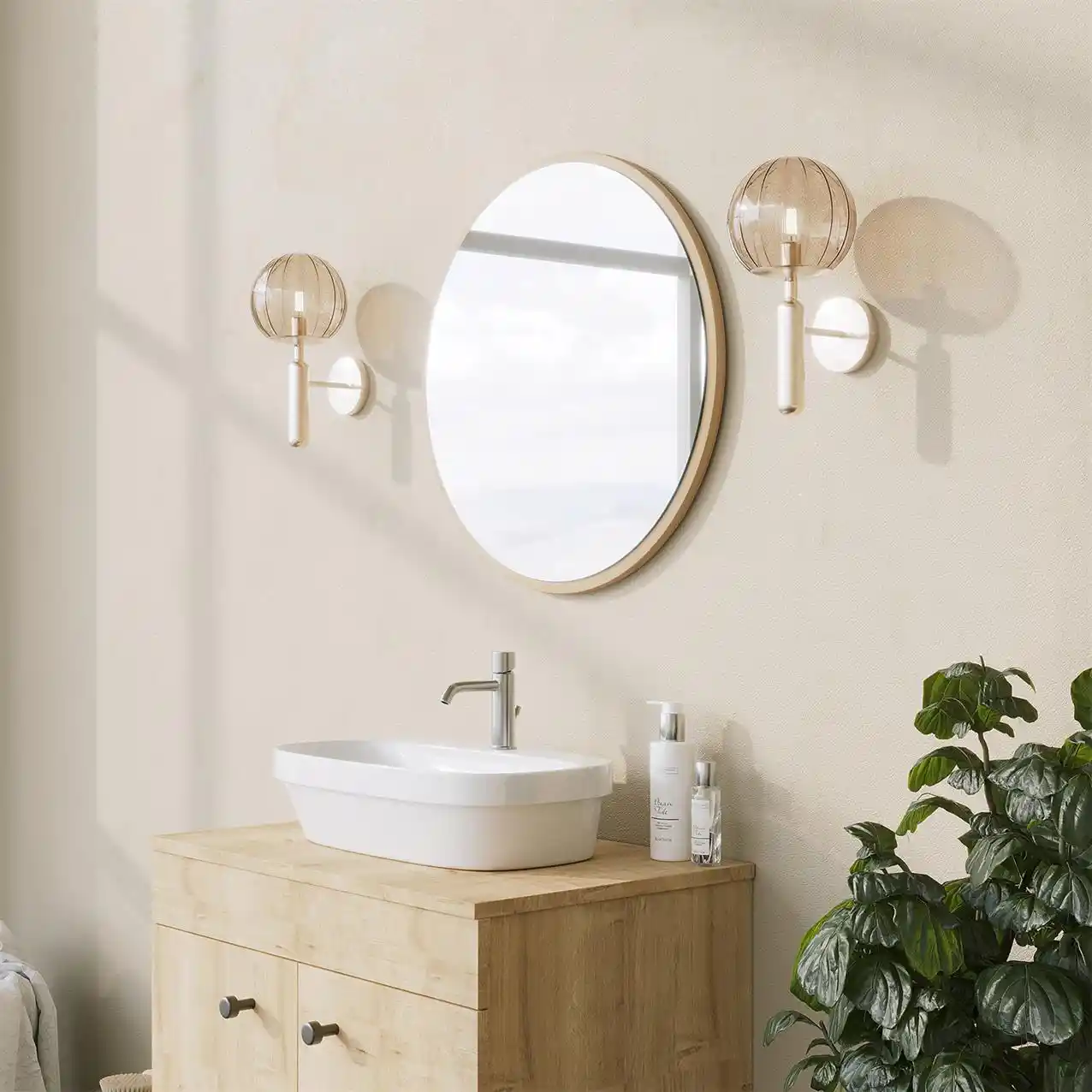 Yuvarlak Dolaplı Banyo Aynası ile Modern ve Şık Dekorasyon Çözümleri