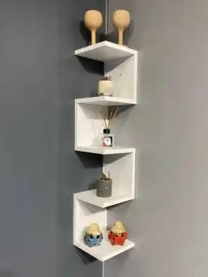 Zig Zag Köşe Duvar Rafları ile Modern ve Fonksiyonel Dekorasyon Çözümleri