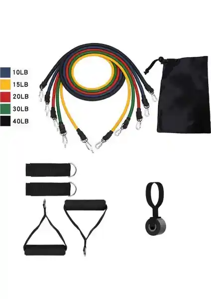 Avessa ESC-500 Çok Fonksiyonlu Direnç Lastiği Seti ile Evde ve Spor Salonunda Etkili Antrenmanlar