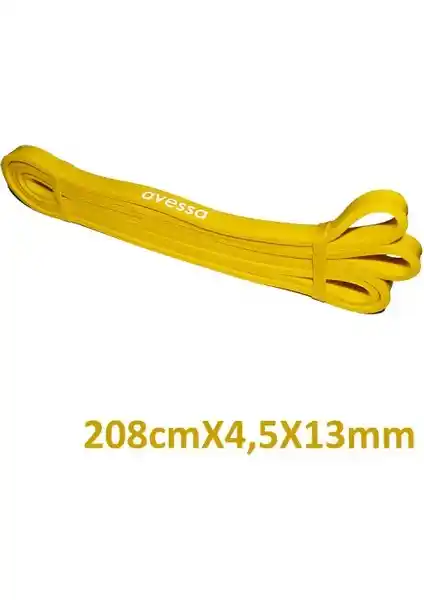 Avessa Lateks Güç Bantı 13 mm Sarı - Hafif ve Dayanıklı Egzersiz Bantları