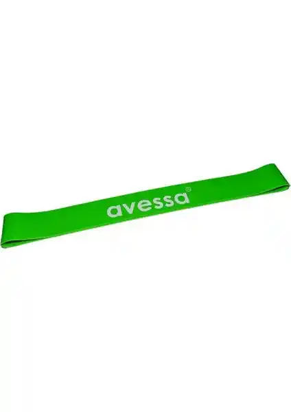 Avessa Latex Aerobik Bant 1,3 mm Orta Yeşil - Çok Yönlü Egzersiz ve Rehabilitasyon Malzemesi