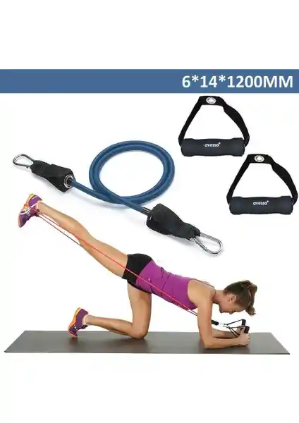 Avessa Sert Direnç Lastiği 6x14x1200 mm Güç ve Performans Artırıcı Egzersiz Yardımıcı