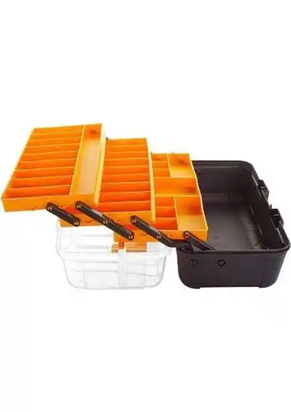 Balıkçı Takım Çantası 16 İnç Raflı Dayanıklı ve Su Geçirmez Tasarım