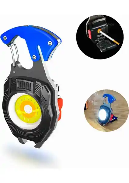 Beemen Çok Amaçlı Taşınabilir Şarjlı Anahtarlık Kamp Feneri Çok Fonksiyonlu ve Pratik Kullanım