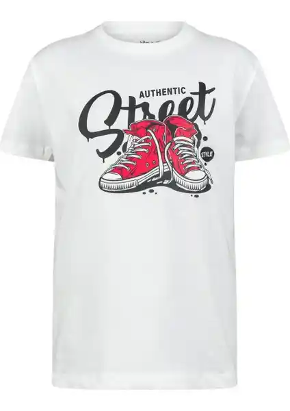 Çocuklar İçin Doğa Dostu ve Şık Baskılı Tişört - Sürdürülebilir Çocuk Modası