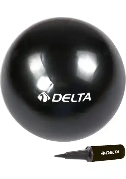 Delta 20 cm Siyah Pilates Denge Topu ve Pompası: Dayanıklı ve Pratik Egzersiz Aleti