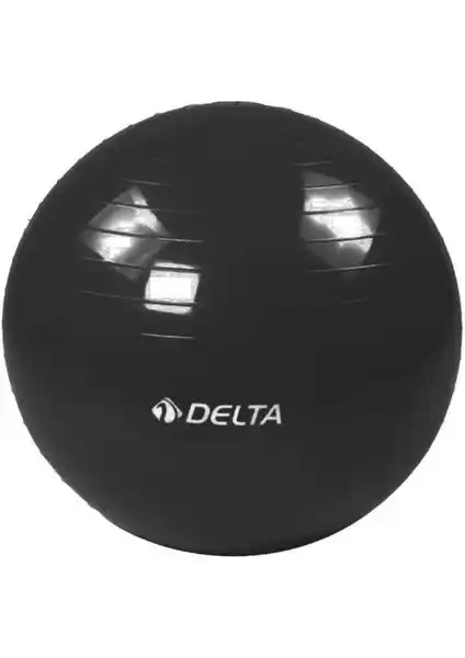 Delta 55 cm Dura-Strong Deluxe Siyah Pilates Topu Sağlıklı Yaşam ve Egzersiz İçin Uygun