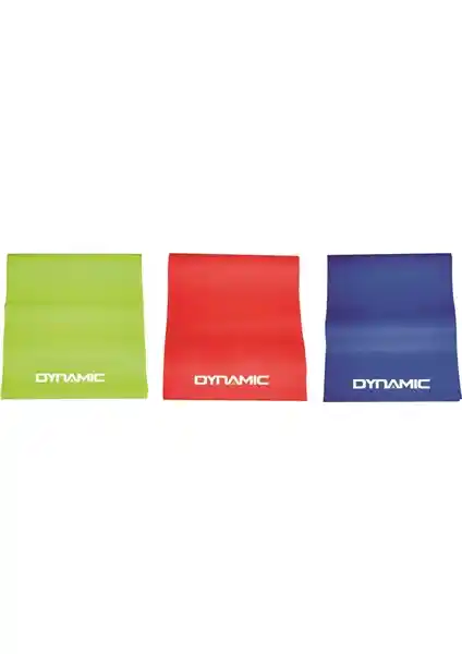 Dynamic 3’lü Pilates Band Seti: Esneklik ve Güç Artırıcı Çok Seviyeli Egzersiz Bantları