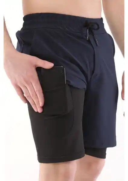 Ghassy Co Erkek Running Hızlı Kuruma Micropolyester Şort Spor ve Günlük Kullanım İçin