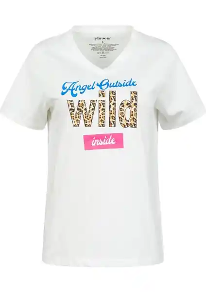 Kadınlar İçin Sürdürülebilir ve Şık V Yaka Tişört - Doğa Dostu Pamuk Kumaş