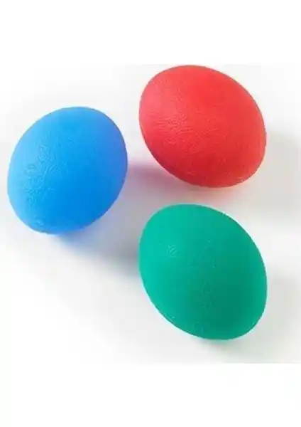 MedLon 3'lü Silikon Stres Topu Seti El Güçlendirme ve Rehabilitasyon İçin Uygun