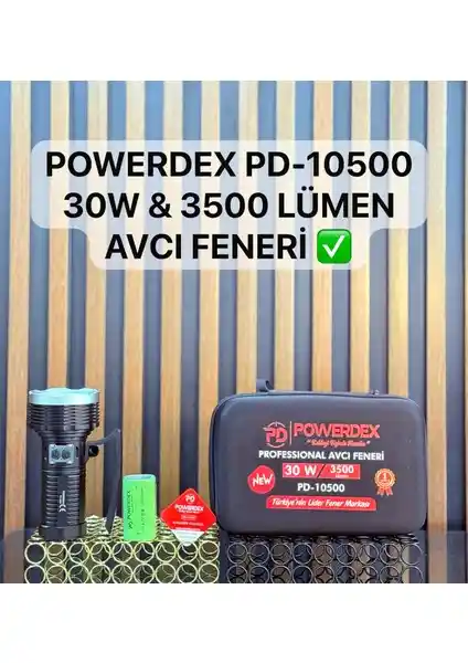 Powerdex PD-10500 Profesyonel Avcı Feneri: Güçlü, Dayanıklı ve Çok Yönlü Outdoor Aydınlatma Çözümü