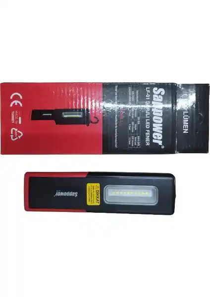 Sappower Şarjlı LED Fener: Dayanıklı ve Çok Yönlü Taşınabilir Aydınlatma Çözümü