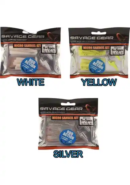 Savage Gear LRF Micro Sandeel Kit 1+1 5+5 Suni Yem: Hafif ve Hassas Balıkçılık İçin Uygun Seçenek