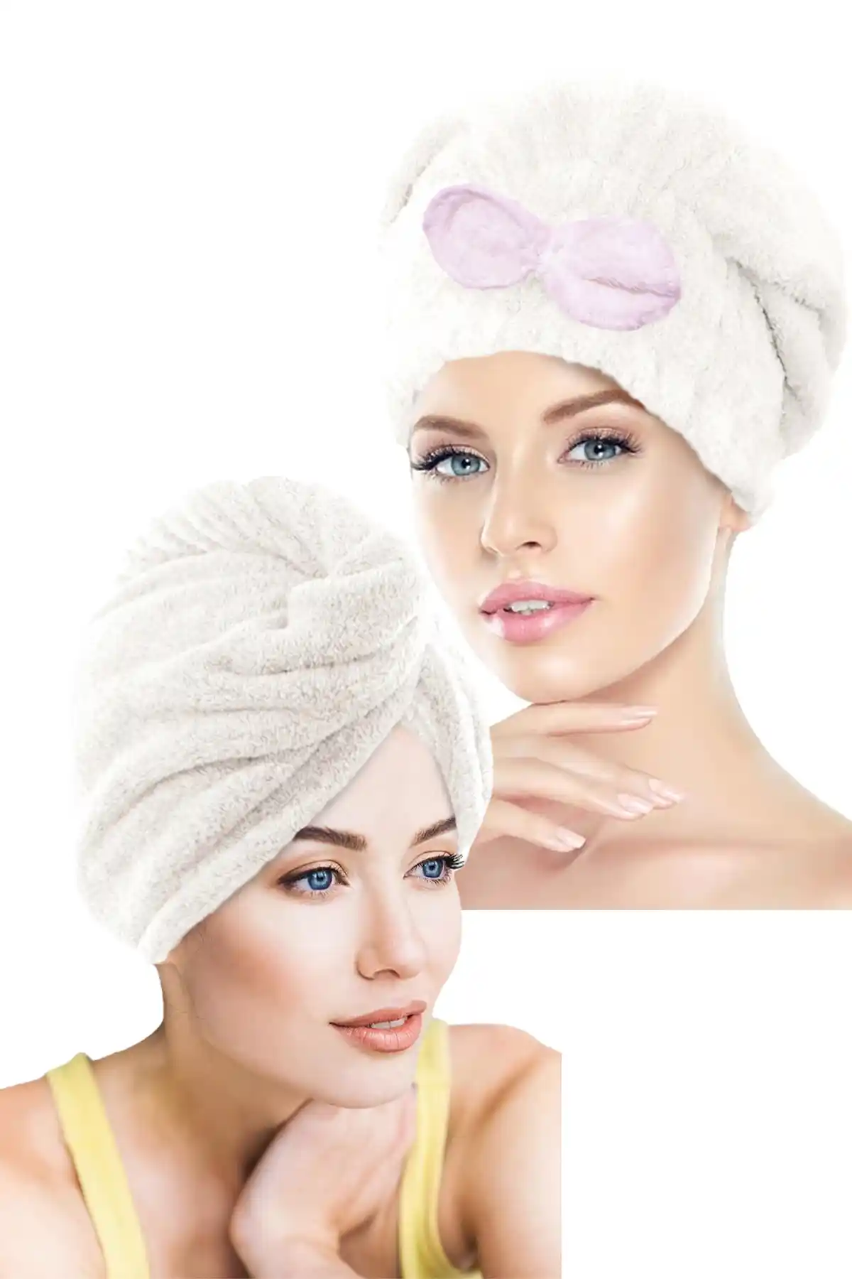 CHIZGY İkili Saç Havlusu Seti: Hızlı Kuruma ve Şık Tasarım ile Pratik Kullanım