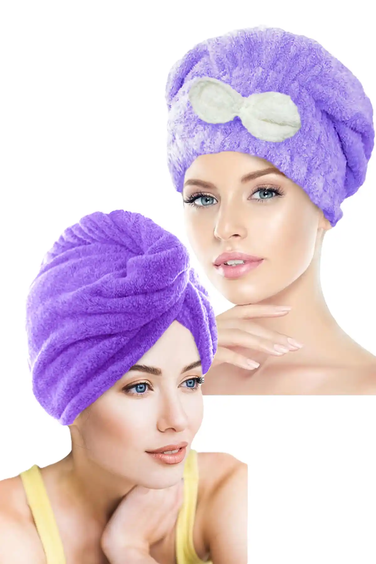 CHIZGY İkili Saç Havlusu Seti: Yüksek Kalite ve Hızlı Kuruma Özelliğiyle Gözde Aksesuar