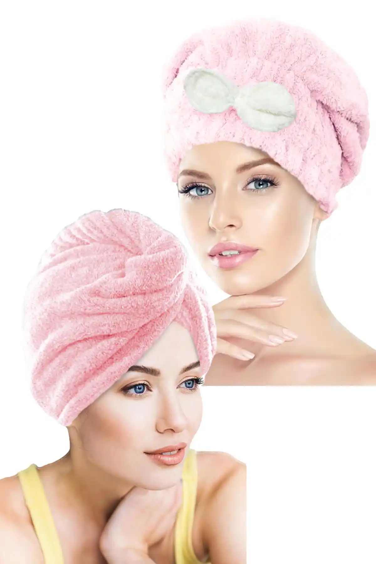 CHIZGY İkili Set Saç Havlusu Bonesi Yüksek Emicilik ve Şık Tasarım Özellikleriyle