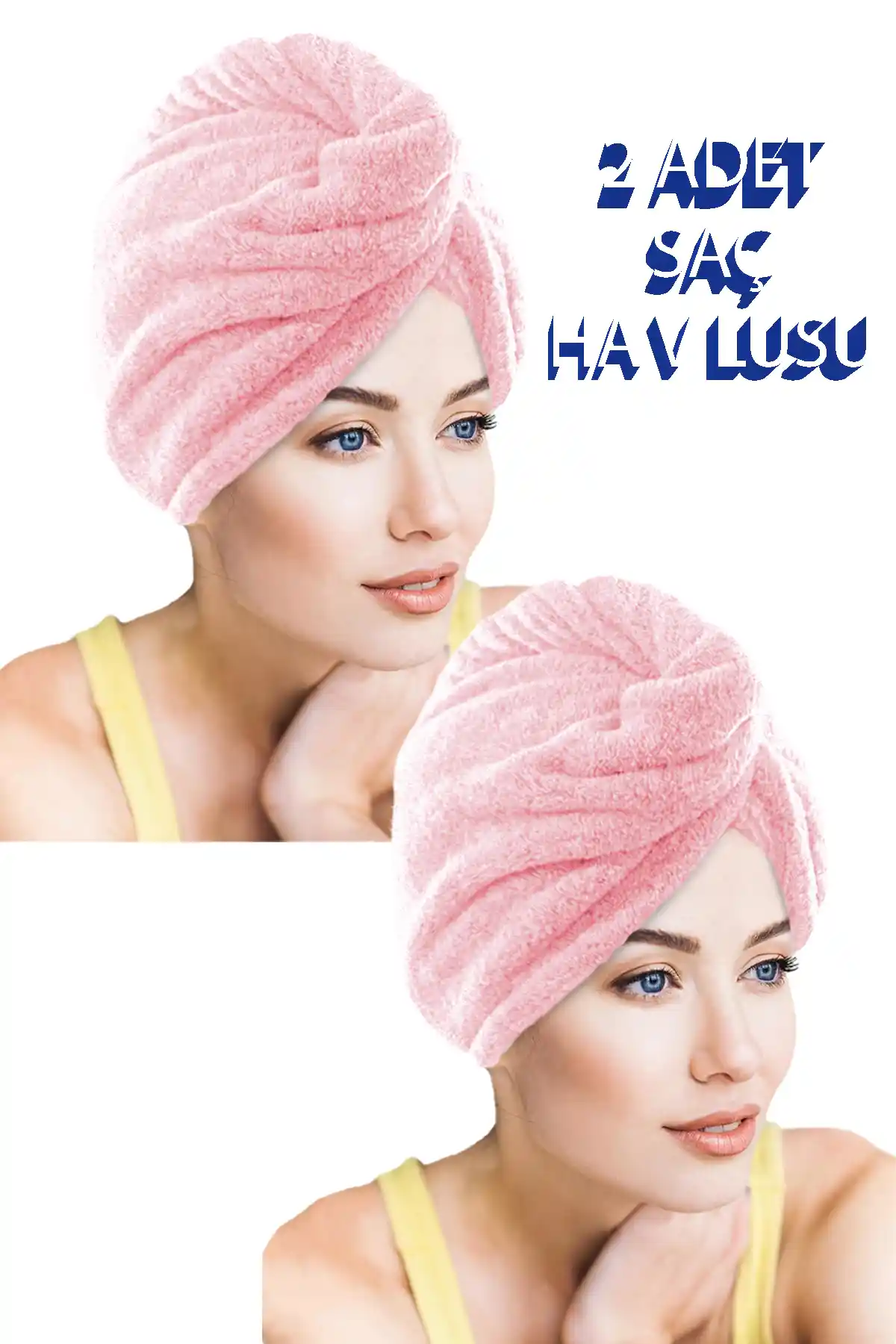 Çizgili Mikrofiber Saç Havlusu Seti: Hızlı Kuruma ve Pratik Kullanım İçin İdeal